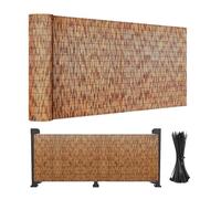 Zhixubah Brise-Vue en Roseau pour Terrasse Clôture De Jardin en Roseau Rouleau De Clôture en Bambou pour Balcon Brise Vue Jardin Clôture Jardin Exterieur Vent Soleil Clôture Décorative/Imperméable