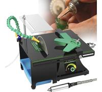 ZHIXUMM Machine De Polissage Lapidaire, Machine De Polissage Et De Meulage, Mini Scie à Table pour Roches - 19800 W - Tour D'éTabli pour éQuipement- Appareil De Polissage De Bijoux 800-12000 TR/Min