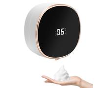 Zhiya Soap Dispenser, Wall-Mounted Sensor Soapdispenser, Touchless and Smart Electric Dispenser, for Bathroom Kitchen (White)