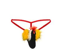 Zhiyao String élastique réglable pour homme - Motif : oiseaux - Avec string - Pour homme - Pour le corps, Noir , L