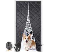 ZHIYIN Rideau Magnétique Isolant Thermique 150x185cm, Économe en Énergie Rideaux isolants Convient pour l'été et l'hiver Pour Chambre À Coucher Intérieur, Noir