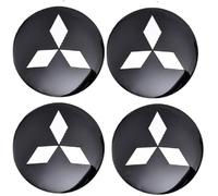 ZHIYONGSHUN 4 Pièces Autocollants de Capuchons Centraux de Moyeu de Voiture pour Mitsubishi Lancer Evolution Ⅹ 2008-2014, Cache-moyeux Centre Enjoliveurs Autocollant,60mm-A