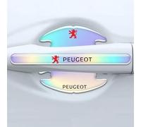 ZHIYONGSHUN 8 Pièces Autocollant Poignée Portière Voiture pour Peugeot 308 SW III 2021-, Anti-Rayures Film de Protection de Poignée de Porte de Voiture,E