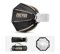 ZHIYUN 14.17 Pouces 40D Mini Softbox octogonale ZY Mount [Officiel] Pliage Rapide Installation Rapide avec diffuseurs/Grille en nid d'abeille Compatible avec X100 X60 CX100 G60 CX50
