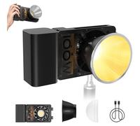 ZHIYUN CINEPEER CX100 Lumiere Video 100W avec Batterie 4500mAh, COB Eclairage Video Bi-Color avec 3840 Lux et 2700-6500K, CRI 96+, 710g Streaming Lampe Portable pour Vidéo/Photo/Caméra