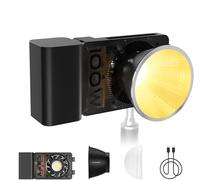 Zhiyun CINEPEER CX100 Lumière Vidéo Light, Zhiyun Light, Lampe à LED Bicolore 100W pour Caméra, Lampe de Photographie Portable COB 2700K~6500K CRI 96+ TLCI 97+ Rechargeable Portable Selfie Lighting