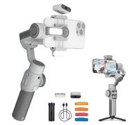 ZHIYUN CINEPEER Smooth 5E Combo [Officiel] Stabilisateur Smartphone, Suivi Intelligent par AI, Lumière de Remplissage Magnétique & Intégré, Édition Intelligente, Télécommande Apple Watch