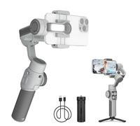 ZHIYUN CINEPEER Smooth 5E Stabilisateur Smartphone, Lumière de Remplissage Intégrée, Trépied, Stabilisateur Gimbal à 3 Axes pour iPhone, Android, Édition Intelligente, Charge 300g