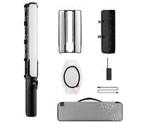 Zhiyun FIVERAY V60 Combo LED Light Wand, CCT 2700-6500K CRI≥96 TLCI≥98, Effets de lumière intégrés Mode Musique, LED Video Light pour Youtube, TikTok w/Barndoor Grid (Noir)