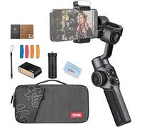 Zhiyun Gimbal pour Smartphone Smooth 5 Combo 3-Axe Stabilisateur portatif w/Trépied pour iPhone Android Cellphone pour Vlogging Youtube Vlog TikTok Instagram Live Video w/Lumière de Remplissage à Del