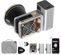 ZHIYUN Lumiere Video RGB Molus X60 RGB Pro [Official] 60W avec 2 Batteries 2550mAh, COB LED Eclairage Video, Streaming Lampe avec 2010 Lux/ 2700~6500K/ CRI 95/ TLCI 98/ Bluetooth/ 15 Effets, 319g