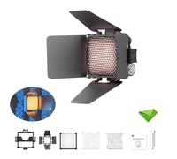 Zhiyun M20 Combo 20 W Lampe vidéo LED Bicolore CCT 2700 K ~ 6500 K, TLCI 97+ CRI 95+ 4500 mAh Prise en Charge de l'attraction magnétique avec diffuseur de Porte d'entrée Grille en nid d'abeille