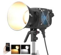 ZHIYUN Molus B300 Lampe vidéo Officielle de 300 W, lumière vidéo LED COB avec Support Bowens, lumière de Studio Bicolore, 63200LUX/1M/2700K-6500K/CRI ≥95/TLCI ≥97/Contrôle d'application, 13 Effets