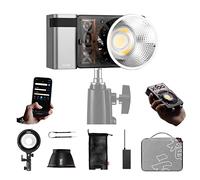 Zhiyun Molus X100 Combo LED Lampe vidéo, avec Version de Mise à Niveau Poignée Batterie 100w Studio Light 2700K~6500K, ZY vers Bowens Adaptateur de Monture pour la Prise de Vue en extérieur en Direct