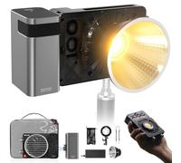ZHIYUN MOLUS X100 Combo [Officiel] Lumière vidéo 100 W avec Batterie de 2600 mAh, COB LED d'éclairage vidéo Portable 17317 Lux/ 2700~6500 K/CRI≥95 TLCI≥97, App Control/Bowens Mount Bi-Color