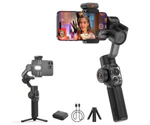 ZHIYUN Smooth-5S AI Combo[Officiel] Stabilisateur Smartphone, Handy Gimbal à 3 Axes, avec Trépied, AI Tracker, Stabilisateur Téléphone Portable, pour Vlog, Youtube, TikTok