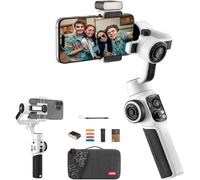 ZHIYUN Smooth-5S Combo [Officiel] iPhone Gimbal Stabilisateur, Handy Gimbal à 3 Axes, avec Deux Feux de Remplissage Avant et Arrière, avec FilmIC Pro, Vlog, Youtube et TikTok (avec Trépied)