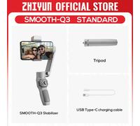 ZHIYUN-Stabilisateur de cardan officiel SMOOTH Q3 pour téléphone portable,3 axes,iPhone 14 Pro Max,Huawei,Xiaomi - Type Standard package