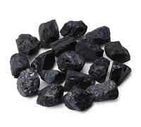 ZHIYUXI Cristaux de tourmaline noire brute de 0,5 kg - Grandes pierres naturelles brutes de 4,1 à 6,1 cm - Pierre irrégulière pour apaiser et purifier l'énergie - Reiki, fabrication de bijoux