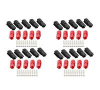 ZHIZAIHU Lot de 20 paires de pôles d'alimentation de 30 A 600 V rouge noir pour Anderson Poteau de