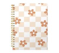 ZHIZHEND Carnet à spirale ligné avec couverture rigide pour femme, format A5, 15,2 x 21,1 cm, 60 feuilles, 120 pages de papier épais, joli carnet d'écriture ligné pour le bureau, le travail, l'école