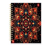 ZHIZHEND Carnet à spirale ligné pour femme, format A5 avec couverture rigide et lignée, 15,2 x 21,1 cm, 60 feuilles, 120 pages de papier épais, joli carnet d'écriture ligné pour bureau, travail, école