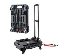 ZHJINGYU Chariot Pliant en Acier 100kg | 4 Roues Stable + Perche Télescopique | pour Lave-Linge, Meubles, Cartons Lourds - Déménagements, Maisons & Bureaux