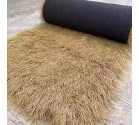 ZHJLF Artisanat De Bricolage d'art Commercial, Toit De Chaume Palapa, Chaume pour toiture Rouleau de Chaume en Palmier Toit en Paille De Bar Tiki Plage Hawaïenne(Size:1x2m,Color:Jaune)