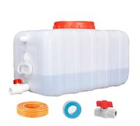 ZHJLF Réservoir d'eau De Camping Qualité Alimentaire Grand Seau en Plastique pour Randonnée Chasse Voyage Car Extérieur Rectangulaire(Size:50L/13.2gallon)