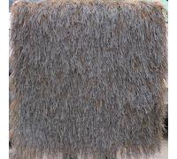 ZHJLF Toit De Paille Artificiel Chaume Tiki Bar Cabane Herbe Canard Bateau Stores Coureur Rouleaux Palapa Chaume Toiture Chaume Plage Fête Hawaïenne Décoration ClôtureJardin(Size:1x20m,Color:Gris)