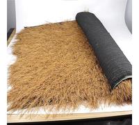 ZHJLF Toit d'herbe De Chaume Synthétique, Toit De Paille Artificiel Chaume Tiki Bar Rouleau De Paille Artificielle Mexicaine pour Jardin Patio Parapluie Couvertures(Size:1x10m,Color:Jaune)