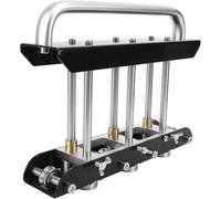 ZHJOPP Cintreuse à Rouleaux à 3 Stations - Machine de cintrage de tôles Robuste avec Conception de Rouleaux en V pour Le cintrage de toitures de Garage (Black)