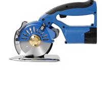 ZHJOPP Cutter de Tissu électrique Rotatif de 100 mm, Cutter de Tissu sans Fil, Ciseaux électriques pour Couper Le Tissu en Coton, épaisseur de Coupe de 27 mm