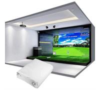 ZHJOPP Écran d'impact de simulateur de Golf pour l'entraînement de Golf, entraîneurs de Swing de Golf pour débutants à Domicile, écran de Projection (3X2M)