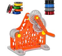 ZHJOPP Enrouleur de filament à manivelle pour imprimante 3D - Convient pour bobines de 1 kg - Design modulaire amovible - Spécialement conçu pour les amateurs d'impression. (Orange)