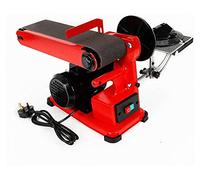 ZHJOPP Ensemble de Ponceuse à Bande 350W, Ponceuse de Table avec Interrupteur Anti-poussière, adaptée pour Le Travail du métal, la Fabrication d'outils, Le plâtre et Le Travail du Bois.