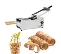 ZHJOPP Four à cône de crème glacée, Four à gâteau cheminée avec température réglable, Four à Rouleau cheminée avec Chauffage Turbo et Coupe-Rouleau