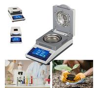 ZHJOPP Humidimètre halogène 110 V/220 V, analyseur d'humidité halogène numérique 50 g x 0,005 g, testeur d'humidité de Laboratoire de précision LCD pour l'agriculture