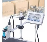 ZHJOPP Imprimante Jet d'encre Continue, Imprimante Jet d'encre Dateur, Petite Imprimante Jet d'encre, Imprimante Jet d'encre Automatique, Imprimante Dateur, avec Écran Tactile