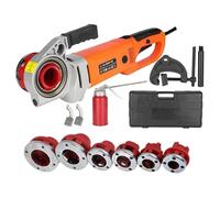 ZHJOPP Kit de machine de filetage électrique robuste, machine de filetage électrique, puissante et idéale pour les projets de tuyauterie et de construction.