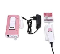 ZHJOPP Lime À Ongles, Polisseuse, Outil De Ponçage Portable, Kit De Polissage Professionnel pour Manucure Et Pédicure, Rechargeable, Équipement De Nail Art