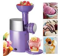 ZHJOPP Machine à Desserts glacés Automatique pour Glaces et sorbets Maison, mixeur Portable pour des gourmandises Estivales à Faire soi-même (Purple)