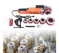 ZHJOPP Machine à fileter portable, kit d'outils de filetage électrique portable, peut traiter efficacement les tuyaux galvanisés et les tuyaux en fer.