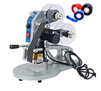 ZHJOPP Machine de codage de date, imprimante de timbres à code chaud 1-80 fois/min, espacement réglable, machine d'impression thermique pour film plastique