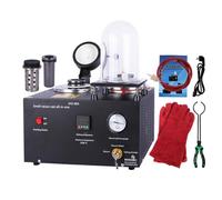 ZHJOPP Machine de fonte de moulage sous vide, affichage numérique, machine de coulée intégrée, adaptée aux fabricants de bijoux pour faire fondre les déchets de fusion.