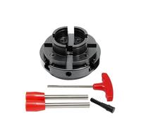 ZHJOPP Mandrin de Tour à Bois, 4 Mors autocentrants de 4 Pouces, Accessoires d;Outillage pour Le Tournage sur Bois et Les projets de menuiserie DIY (M33X3.5)