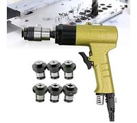 ZHJOPP Taraudeuse pneumatique pour perçage/taraudage, avec têtes autobloquantes, convient pour le cuivre, le fer, l'aluminium et l'acier inoxydable.