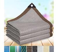 ZHJSHOU Filet d'ombrage Protection Solaire, Voile d'ombrage Rectangulaire, Clôture De Protection,Coupe-Vent,pour Jardin Terrasse Serre Grange Ou Chenil Toit Couvre,Gris,4X5m/13.12X16.4ft