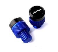Zhjuan Bouchons de Trou de rétroviseurs CNC for Moto, Couvercle de Trou de rétroviseur Compatible avec Yamaha Xmax 300 Xmax300 X-Max 250 XMAX400 NMAX 155 125