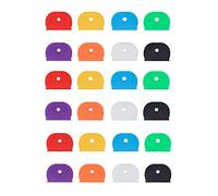 ZHjuju Couvre-clés, 24 pièces Couvre-clés demi-ronds universels en caoutchouc 8 couleurs Couvre-clés flexibles pour clé d'organisation des clés.